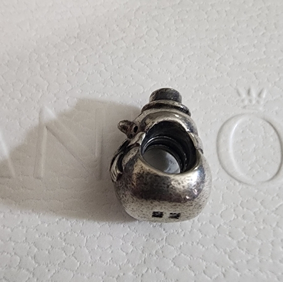 Authentic Pandora Snowman Charm ALE Sterling Silver Charm - Picture 3 of 7